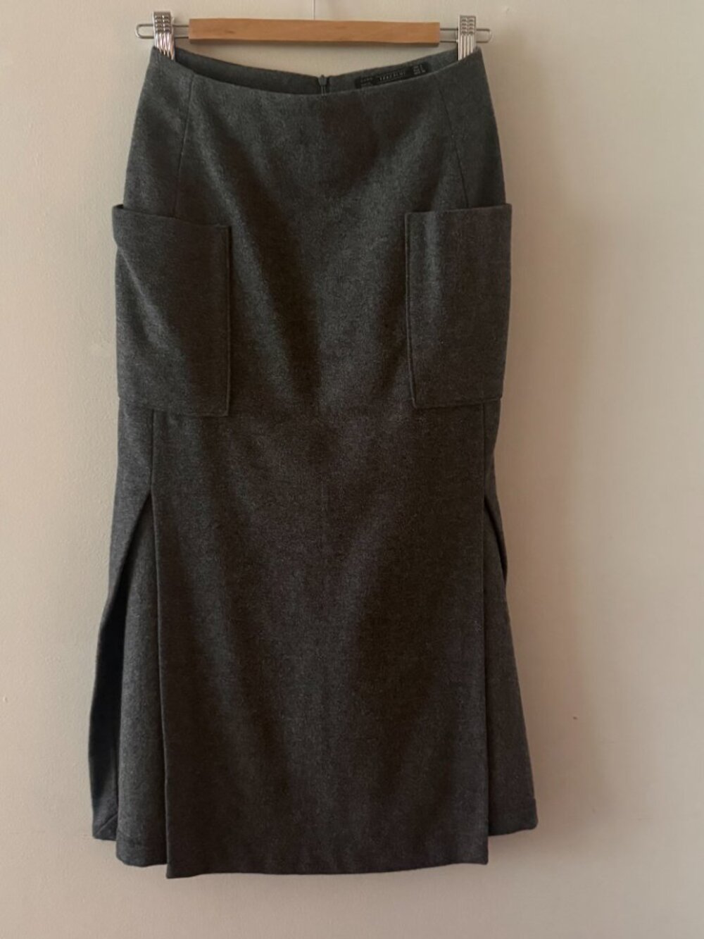 Zara gray wool skirt Size S